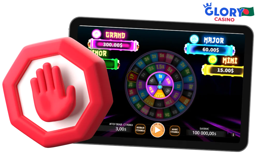 Glory Casino strictly adheres to the rules of responsible gaming